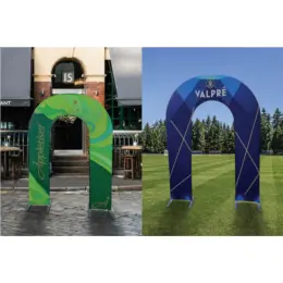 Slimline Arch Branded Display